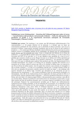 Sinopsis completa en PDF. - Revista de Derecho del Mercado