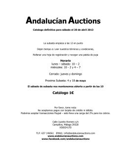 Andalucían Auctions