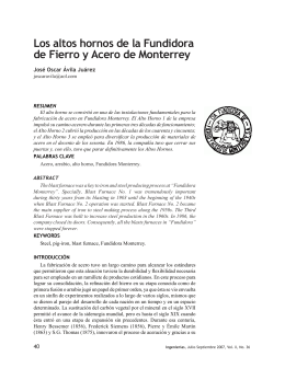 Los altos hornos de la Fundidora de Fierro y Acero de Monterrey