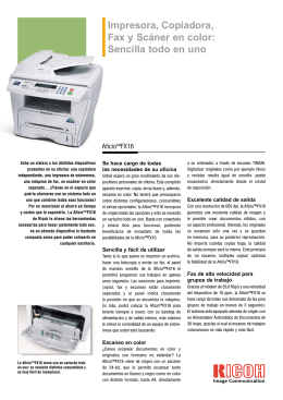 Impresora, Copiadora, Fax y Scáner en color: Sencilla