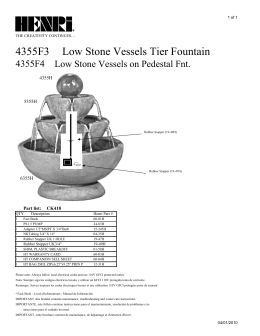 4355F3 Low Stone Vessels Tier Fountain