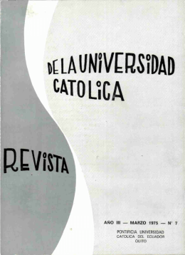 Revista 07 - Pontificia Universidad Católica del Ecuador