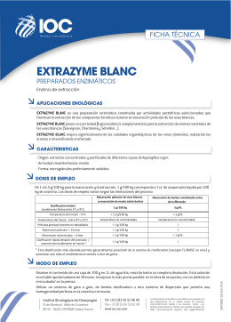 FT EXTRAZYME BLANC (ES) - Institut Oenologique de Champagne