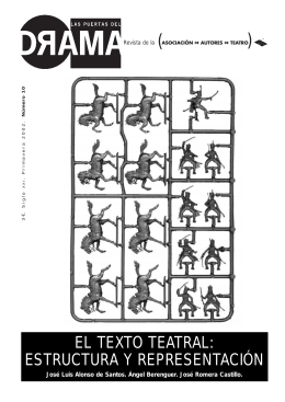 El texto teatral: estructura y representación José Luis Alonso De