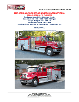 2013 camion de bomberos navistar international