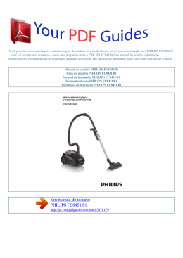 Manual de instruções PHILIPS FC8451/01