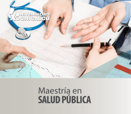 SALUD PÚBLICA - Universidad Xochicalco