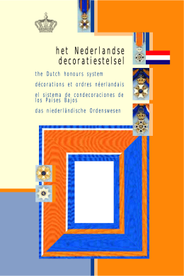 het Nederlandse decoratiestelsel
