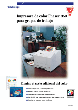 Impresora de color Phaser 350 para grupos de trabajo