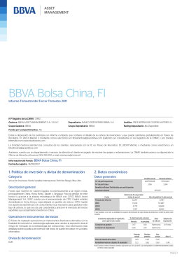 BBVA Bolsa China, FI - BBVA Asset Management
