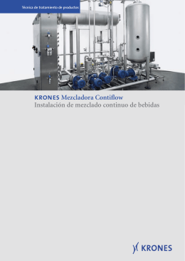 kRoNEs Mezcladora Contiflow Instalación de mezclado continuo de