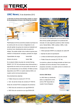UNC News - Crane Designer - Demag Cranes & Components GmbH