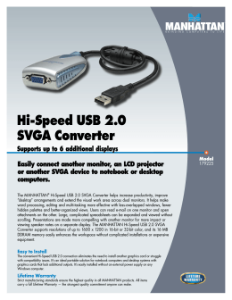 Hi-Speed USB 2.0 SVGA Converter
