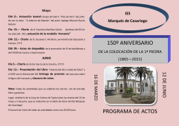 150º ANIVERSARIO PROGRAMA DE ACTOS
