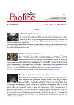 NEWS - Paoline.org