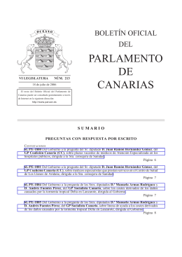 Boletín 213/2006 - Parlamento de Canarias
