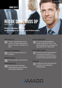 News Red de Directivos Despachos Profesionales. Junio 2013