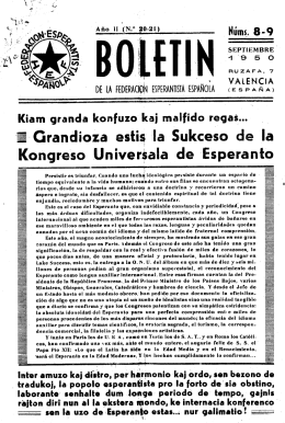 Grandioza estis la Sukceso de la Kongreso Universala de Esperanto