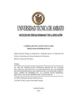 TEMA: - Repositorio Universidad Técnica de Ambato