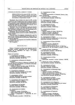 3742 8-VI-91 RESOLUCION de 6 de mayo de 1991, de la Conse
