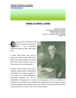 JORGE ALVAREZ LLERAS - Sociedad Geográfica de Colombia