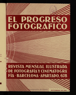 El Progreso Fotográfico: revista mensual ilustrada de fotografía y