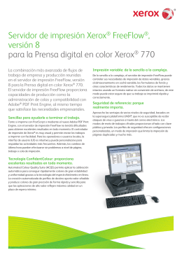 FreeFlow™ Print Server for the Xerox 770