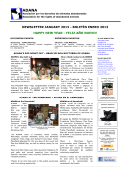 ADANA Newsletter November 2010