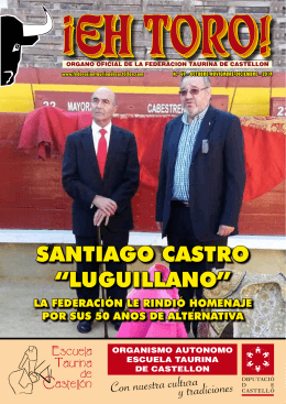 santiago castro “luguillano” - Federación Taurina de Castellón
