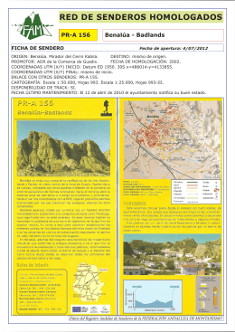 Descargar folleto - Federación Andaluza de Montañismo