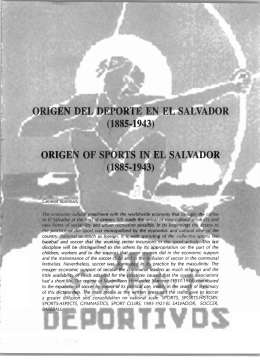Capítulo I estado, política y deporte en El Salvador