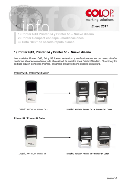 1) Printer Q43 Printer 54 y Printer 55 – Nuevo diseño 2) Printer