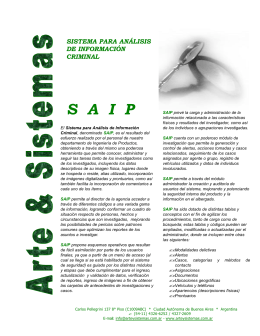 Administrador de Investigadores / Investigados (SAIP)