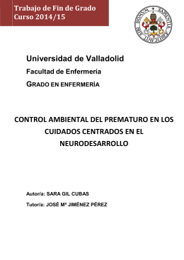 Universidad de Valladolid CONTROL AMBIENTAL DEL