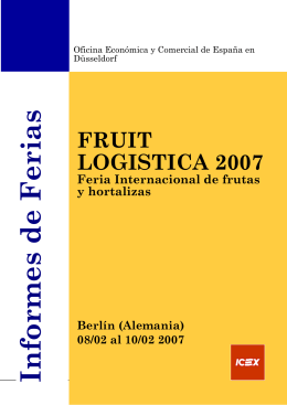Informe Fruit Logística 2007