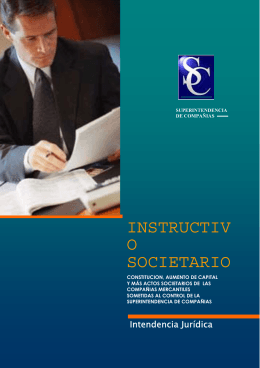 Instructivo Societario - Chilexporta Servicios