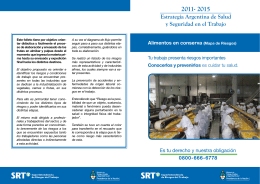 Estrategia Argentina de Salud y Seguridad en el Trabajo 2011