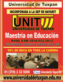 folleto informativo - UNIT