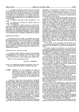 ORDEN de 16 de noviembre de 2000 de desarrollo de la Ley 9
