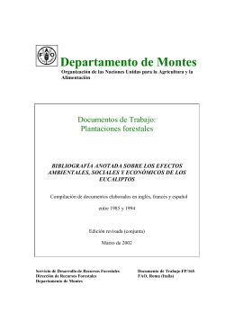 Departamento de Montes - Food and Agriculture Organization of the