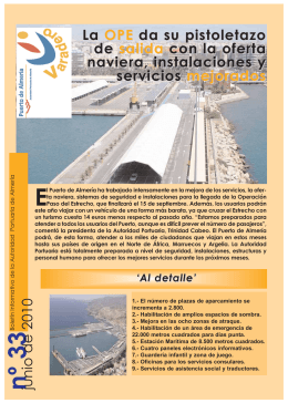 Revista Varadero 33 - Autoridad Portuaria de Almería