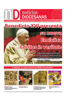 Benedicto XVI presenta su nueva Encíclica Caritas in veritate