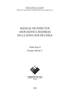 Manual Insectos Madera.indd - Servicio Agrícola y Ganadero