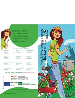 Diptico Registro Municipal de Bicicletas - Sevilla en Bici