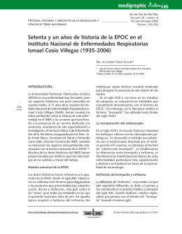 Setenta y un años de historia de la EPOC en el