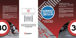 Normas básicas para circular. Peatones, ciclistas y automovilistas
