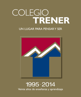 Libro 20 años - Colegio Trener