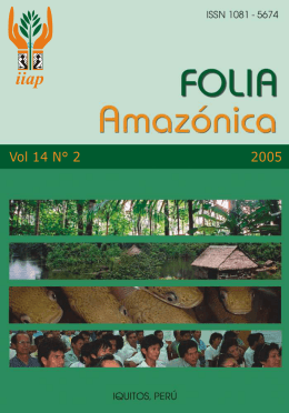 Vol 14 N° 2 - Instituto de Investigaciones de la Amazonía Peruana