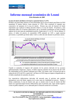 Informe mensual económico de Leumi