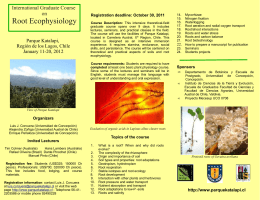 Root Ecophysiology